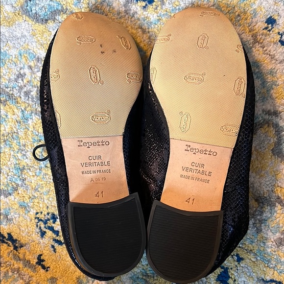 RARE Repetto Zizi metallic Midnight Blue Oxfords - Picture 2 of 7